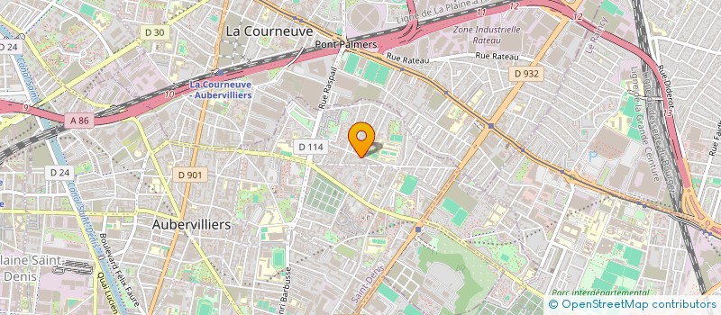 localisation de l'entreprise SCI JASA  AUBERVILLIERS