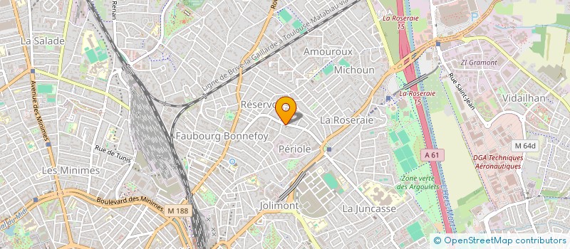 localisation de l'entreprise SCI JASE - LE MARRONNIER à TOULOUSE