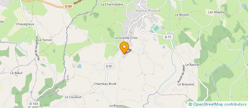 localisation de l'entreprise SCI JASER  HAUTE-RIVOIRE