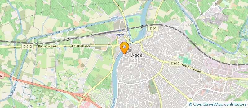 localisation de l'entreprise SCI JASMIN  AGDE