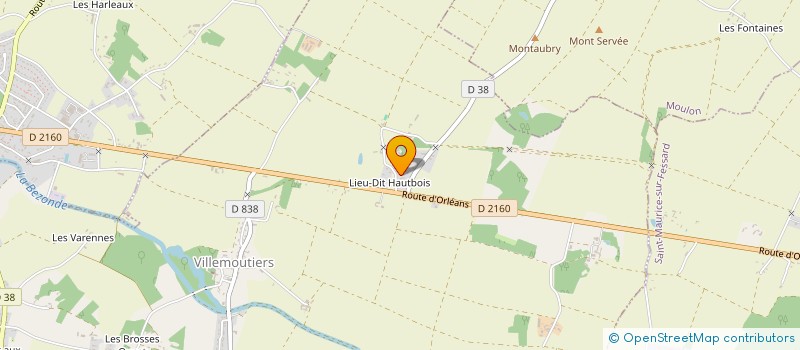 localisation de l'entreprise SCI JASMIN à VILLEMOUTIERS