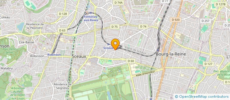 localisation de l'entreprise SCI JASMIN à SCEAUX