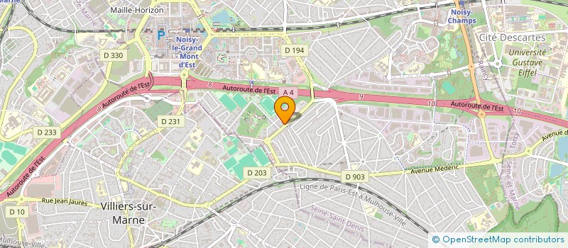 localisation de l'entreprise SCI JASON  NOISY-LE-GRAND
