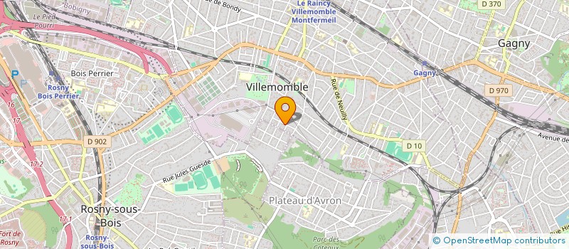 localisation de l'entreprise SCI JASS à VILLEMOMBLE