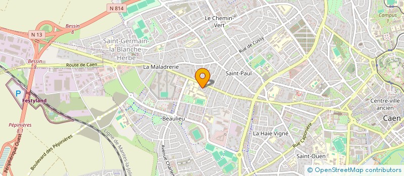 localisation de l'entreprise SCI JASS à CAEN