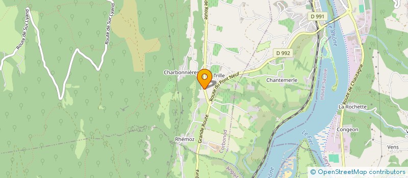 localisation de l'entreprise SCI JASY  CORBONOD