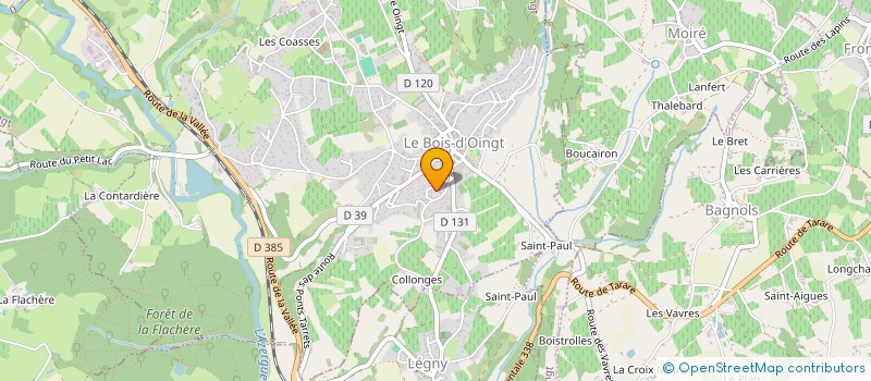 localisation de l'entreprise SCI JATA  VAL D'OINGT