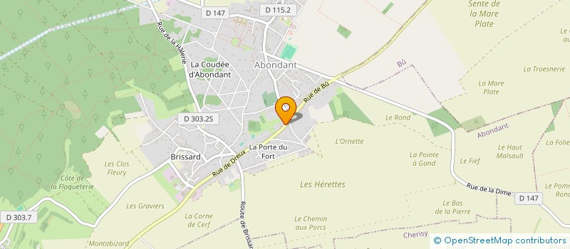 localisation de l'entreprise SCI JATC MESSAGER à ABONDANT