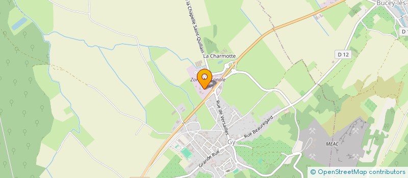 localisation de l'entreprise SCI JATI  GY