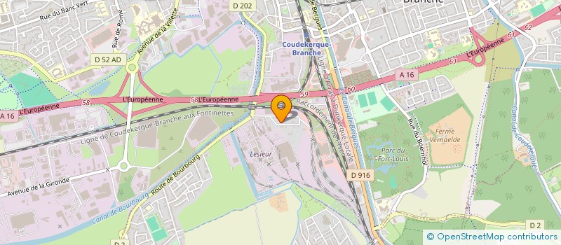 localisation de l'entreprise SCI JAULIMMO  COUDEKERQUE-BRANCHE