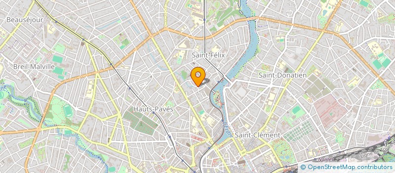 localisation de l'entreprise SCI JAUNE  NANTES