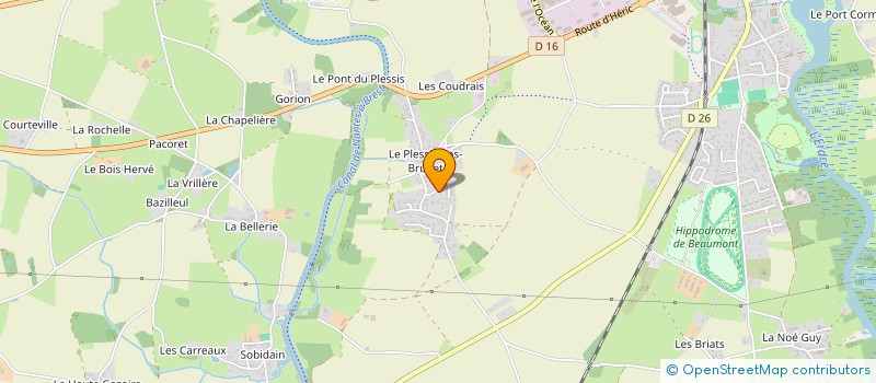 localisation de l'entreprise SCI JAUNE  NORT-SUR-ERDRE