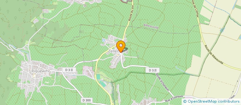 localisation de l'entreprise SCI JAUNE CUBE  ZELLENBERG