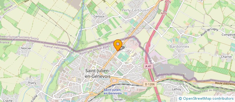 localisation de l'entreprise SCI JAUNE VERT ROUGE  SAINT-JULIEN-EN-GENEVOIS