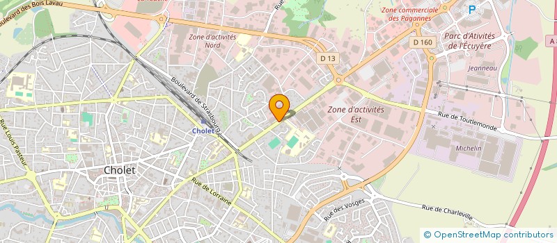 localisation de l'entreprise SCI JAUNET à CHOLET
