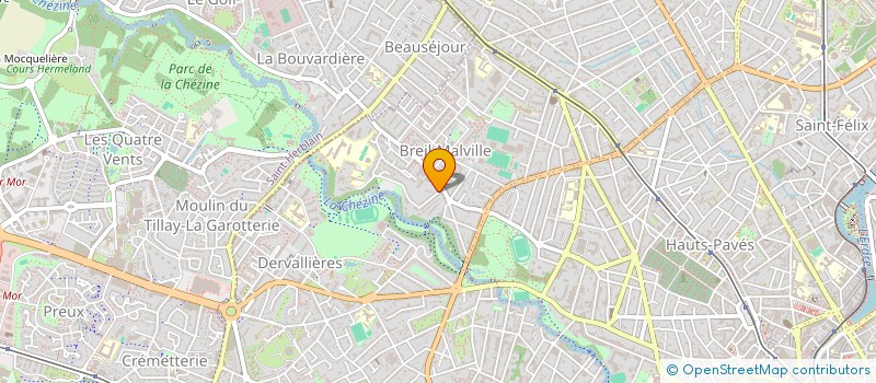 localisation de l'entreprise SCI JAUNET LE GARREC  NANTES