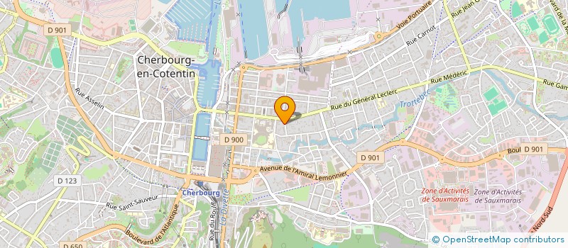 localisation de l'entreprise SCI JAUNET LESENEY à CHERBOURG-EN-COTENTIN