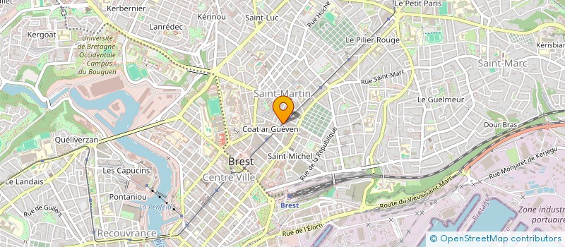 localisation de l'entreprise SCI JAURES 74  BREST