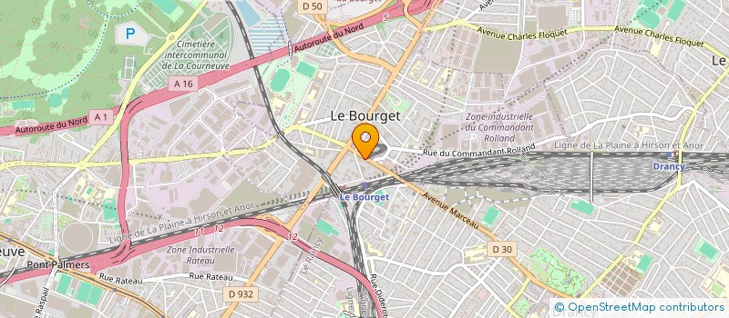 localisation de l'entreprise SCI JAURES à LE BOURGET