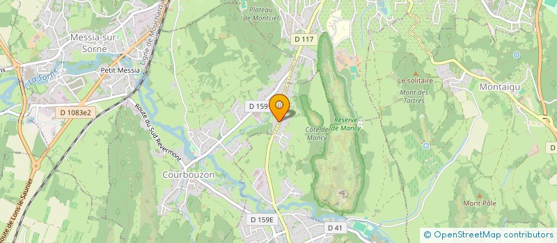 localisation de l'entreprise SCI JAURES  COURBOUZON