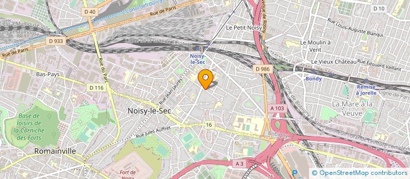 localisation de l'entreprise SCI JAURES 94 à NOISY-LE-SEC