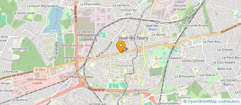 localisation de l'entreprise SCI JAURES ARTISAN à JOUE-LES-TOURS