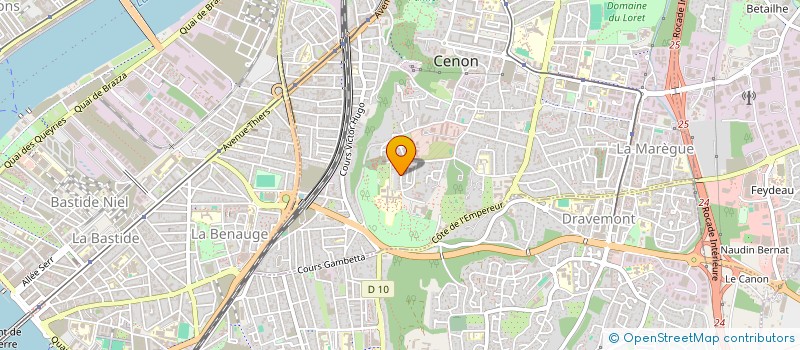 localisation de l'entreprise SCI JAUVIAT  CENON