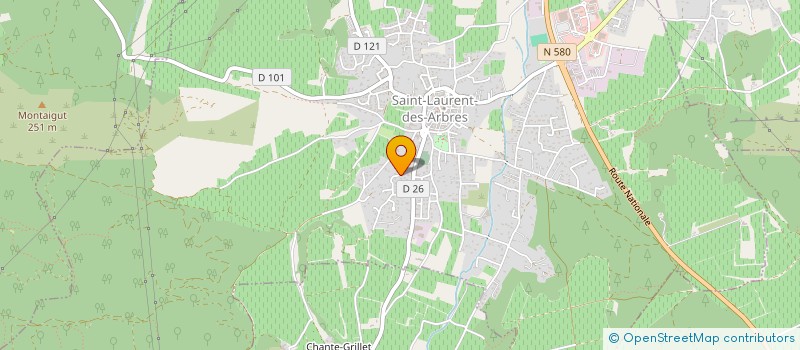 localisation de l'entreprise SCI JAVA  SAINT-LAURENT-DES-ARBRES