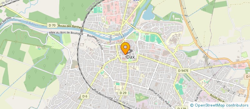 localisation de l'entreprise SCI JAVANE  DAX