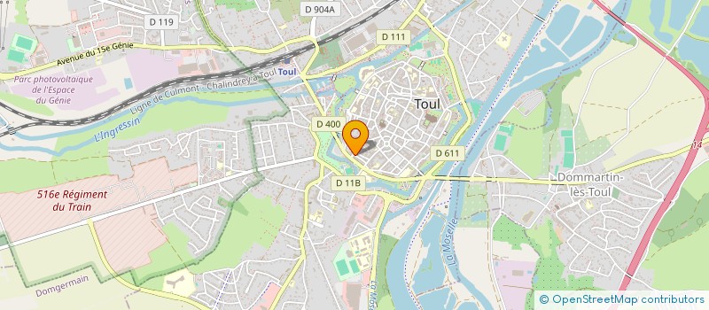 localisation de l'entreprise SCI JAVARO  TOUL