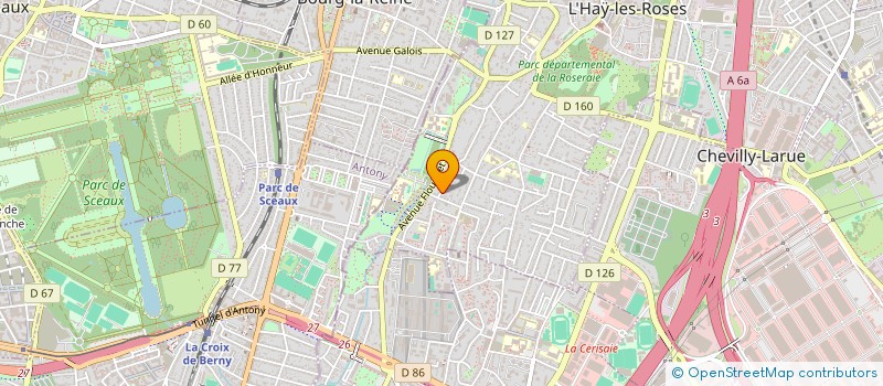 localisation de l'entreprise SCI JAVARY DERAMAUX  L'HAY-LES-ROSES