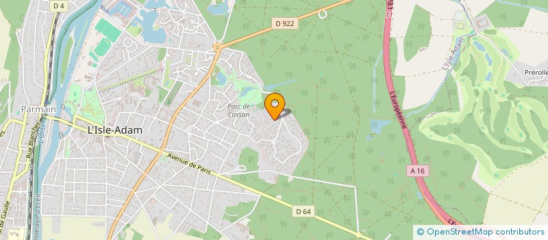 localisation de l'entreprise SCI JAVD  L'ISLE-ADAM