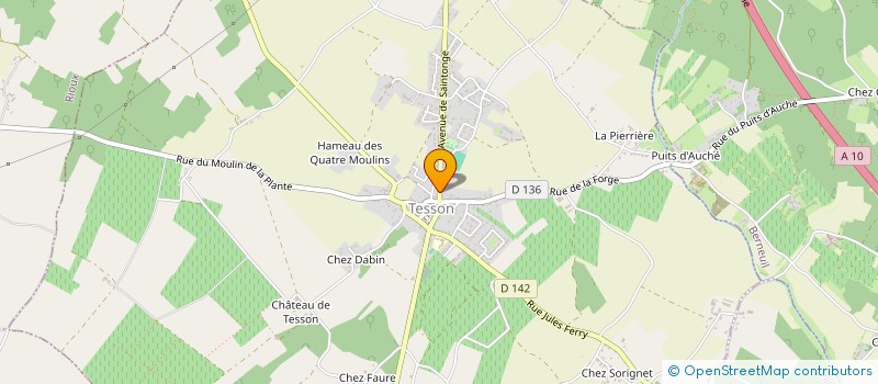 localisation de l'entreprise SCI JAVE  TESSON