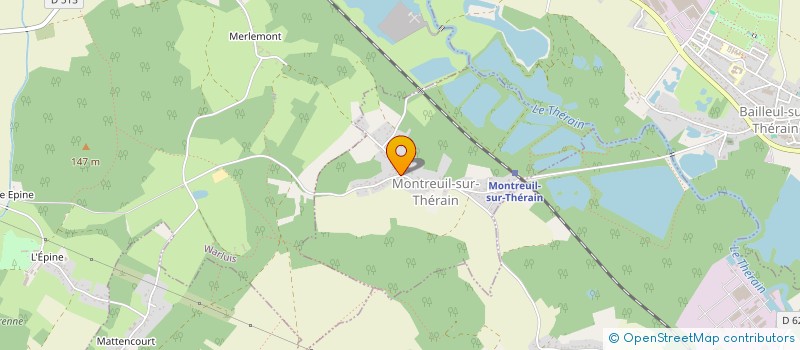 localisation de l'entreprise SCI JAVELOT  MONTREUIL-SUR-THERAIN