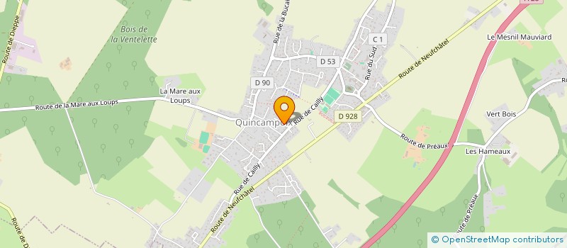 localisation de l'entreprise SCI JAVI  QUINCAMPOIX