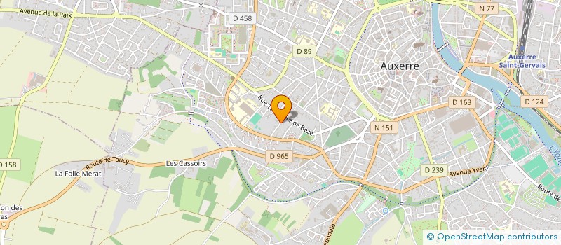 localisation de l'entreprise SCI JAVS à AUXERRE