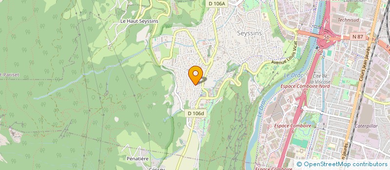 localisation de l'entreprise SCI JAWS à SEYSSINS
