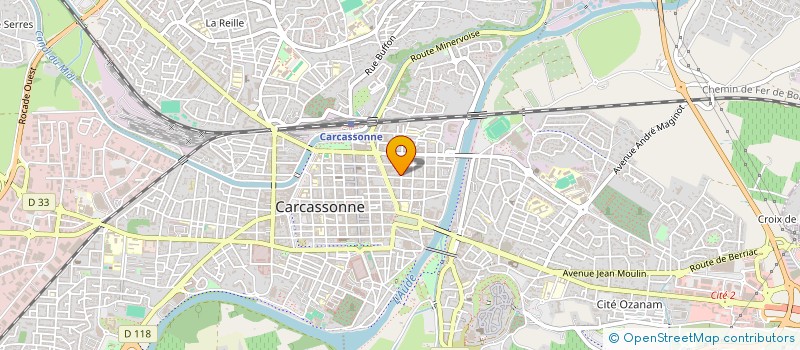 localisation de l'entreprise SCI JAWS à CARCASSONNE