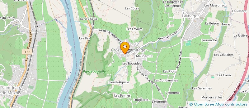 localisation de l'entreprise SCI JAYLIMATY  CROZES-HERMITAGE