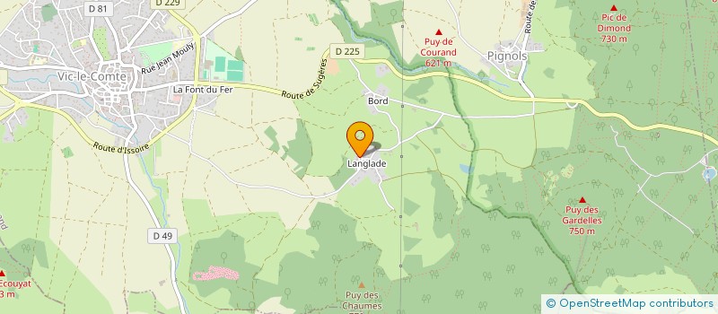 localisation de l'entreprise SCI JAZAELI  VIC-LE-COMTE