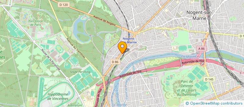 localisation de l'entreprise SCI JAZO  NOGENT-SUR-MARNE