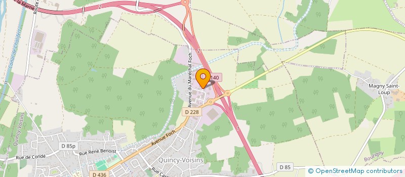 localisation de l'entreprise SCI JAZZ  QUINCY-VOISINS