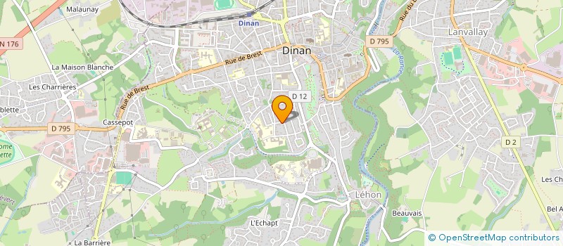 localisation de l'entreprise SCI JAZZ  DINAN