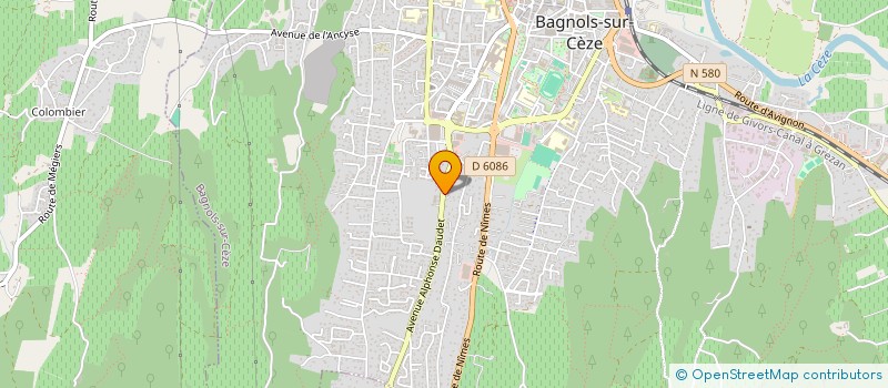 localisation de l'entreprise SCI JB  BAGNOLS-SUR-CEZE