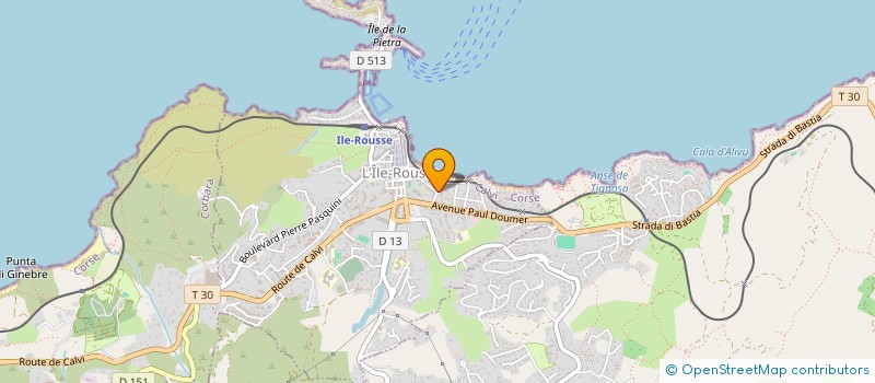 localisation de l'entreprise SCI JB à L'ILE-ROUSSE