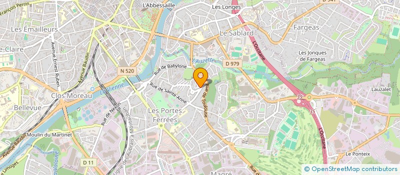 localisation de l'entreprise SCI JB à LIMOGES