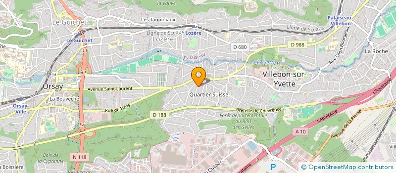 localisation de l'entreprise SCI JB à VILLEBON-SUR-YVETTE
