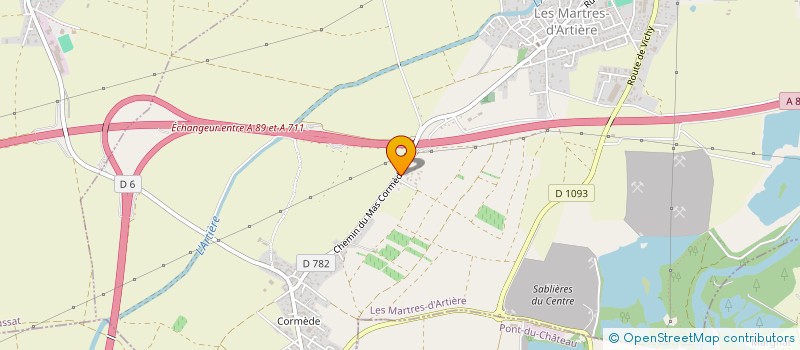 localisation de l'entreprise SCI JB  LES MARTRES-D'ARTIERE