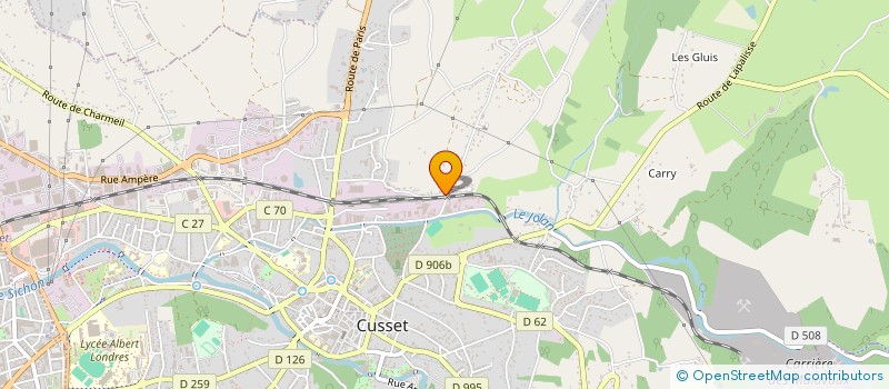 localisation de l'entreprise SCI JB à CUSSET