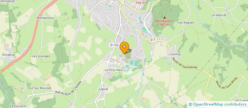 localisation de l'entreprise SCI JB  YSSINGEAUX